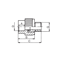 Муфта комбинированная полипропиленовая FV-Plast (наружная резьба)