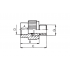 Муфта комбинированная полипропиленовая FV-Plast 25х1/2 НР (A215025E12I)