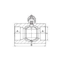 Кран шаровой полипропиленовый FV-Plast