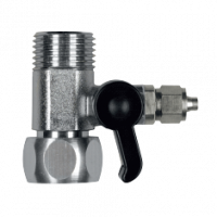 Кран тройник Prio Новая вода 1/2"-1/2"-1/4" (Х105)