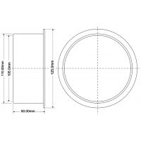 Муфта переходная McAlpine для фановой трубы пластик (P-P-VP127)