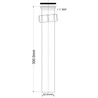 Вставка для сифона McAlpine прямая 32 мм (AS7N-30)