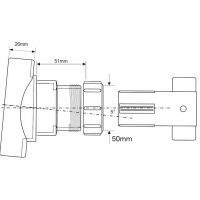 Врезка в канализационную трубу McAlpine 110х50 мм (BOSSCONN110-50-GR)