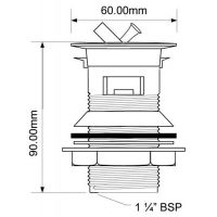 Выпуск для раковины McAlpine 1 1/4" (BW60SPH-CB)