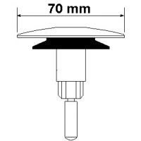 Пробка для слив-перелива McAlpine тип "кнопка" (CBW-PLUG)