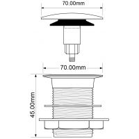 Выпуск для ванны McAlpine 40 мм (CBW70-CB)