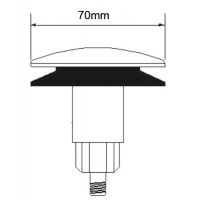 Пробка для слив-перелива McAlpine тип "кнопка" (CBW70PLUG)