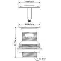 Выпуск для раковины McAlpine 32 мм (DW60-CB)