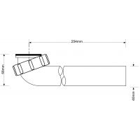 Труба сливная для сифона угловая McAlpine