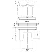 Трап для душа McAlpine 100х100 мм вертикальный (MRFG4V)