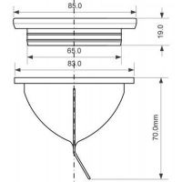 Силиконовый клапан McAlpine сухой гидрозатвор (MRFGC3S-VALVE)