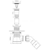 Сифон для душевого поддона McAlpine (MRS2CL-CB)