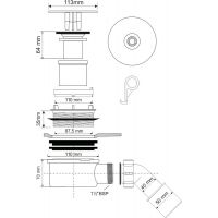 Сифон для душевого поддона McAlpine (MRS8MECP)