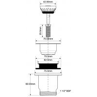 Выпуск для раковины McAlpine 40 мм (MRSKW3)