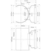 Врезка в канализационную трубу McAlpine 110х110 мм (MRSOB-110)
