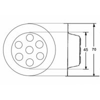 Сливная решетка McAlpine 40 мм (PMW-70)