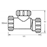 Обратный клапан для канализации McAlpine 32 (S28-NRV-32)