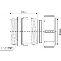 Муфта переходная McAlpine 11/2х40мм (T31M-40)
