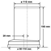 Фановая труба (эксцентрик) McAlpine со смещением 20 мм (MRWCE-CON4)