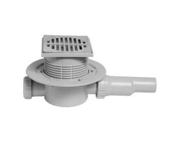 Трап для душа McAlpine "сухой" 115х115 мм горизонтальный (MRFG3)