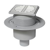 Трап для душа McAlpine "сухой" 115х115 мм вертикальный (MRFG3V-50)