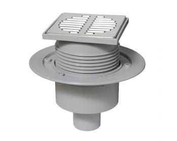 Трап для душа McAlpine "сухой" 115х115 мм вертикальный (MRFG3V-50)