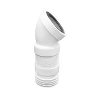 Гофра для унитаза McAlpine угловая 45° L315-440 мм (MRWC-F16R)