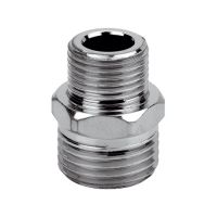 Ниппель переходной хромированный Remer (наружная резьба) Ниппель переходной хромированный Remer (наружная резьба)