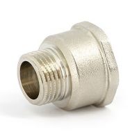 Переходник никелированный Uni-fitt (внутренняя/наружная резьба)